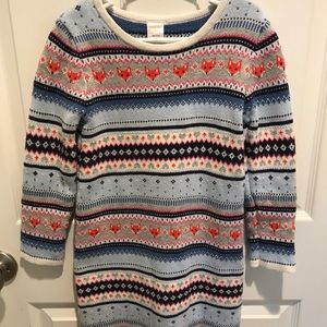 GYMBOREE - Girls sz 7 Dress Fox Print